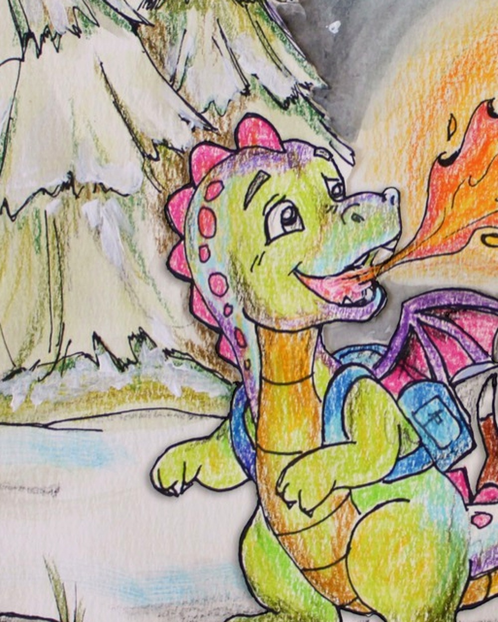 A Brave Breath original color artwork