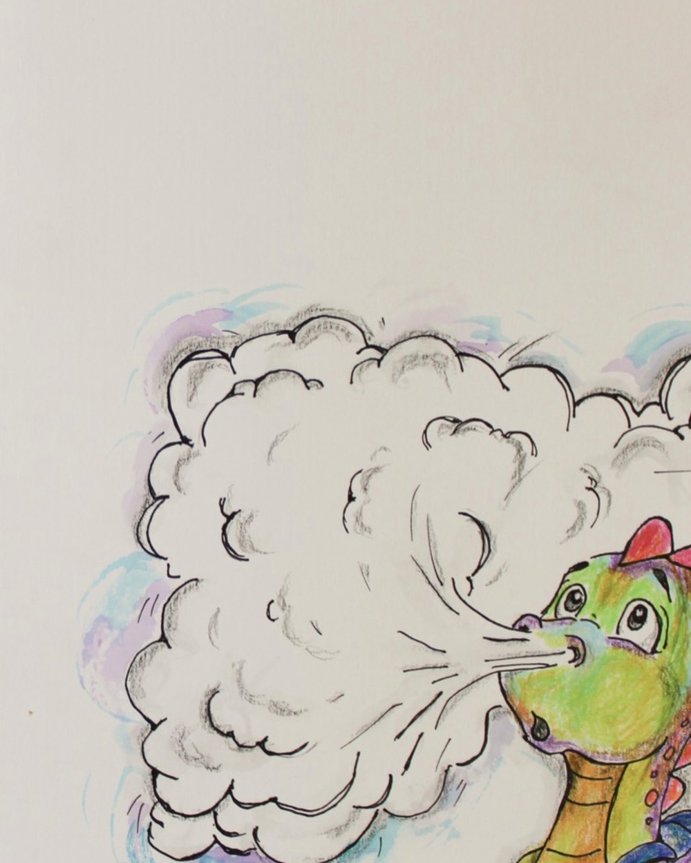 Cloudy Nostrils original color artwork