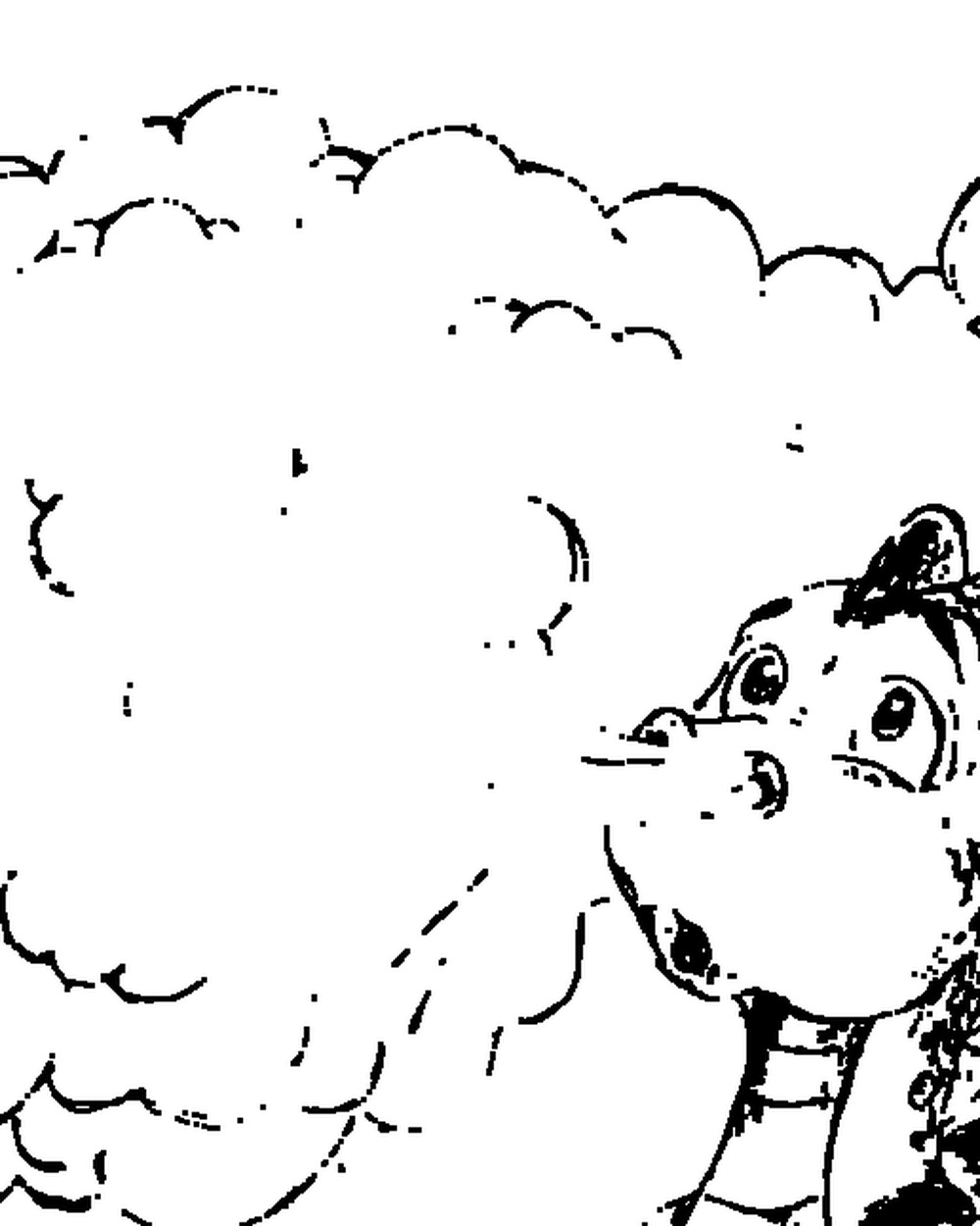 Cloudy Nostrils printable coloring page