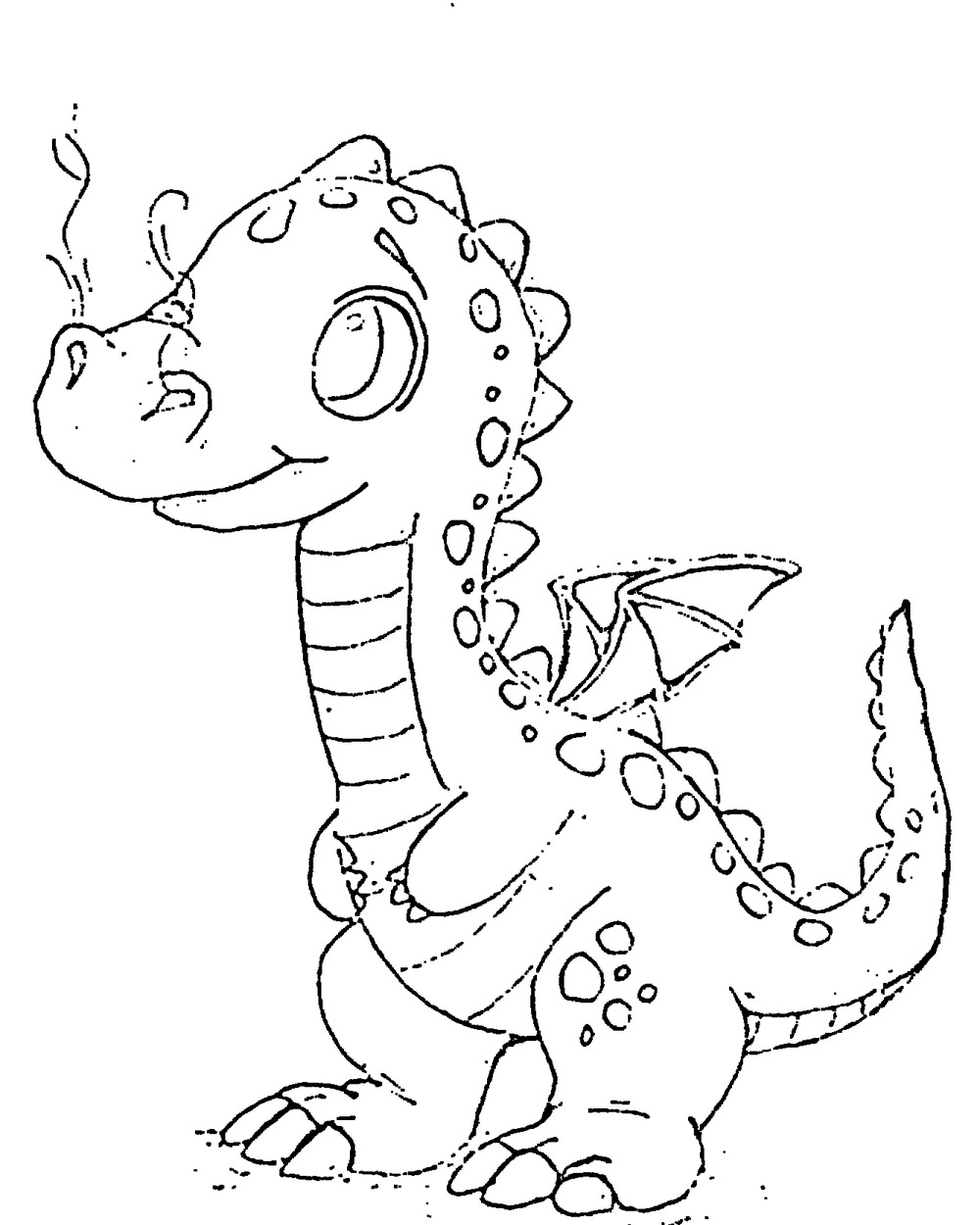 Dragamore Character Study printable coloring page
